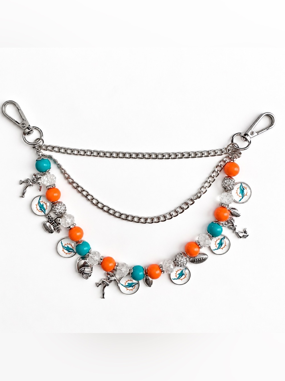 Miami Dolphins Charm Bag Chain Bag Charm